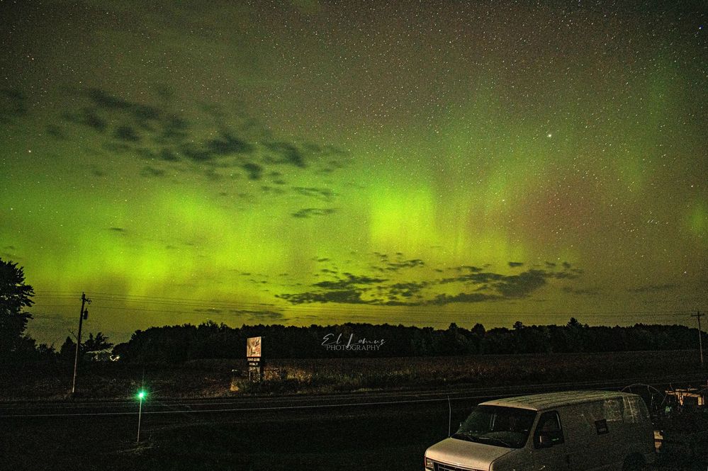 and i Cried where I saw them Aurora Borealis Seeing From Granstburg ,Wisconsin,USA.