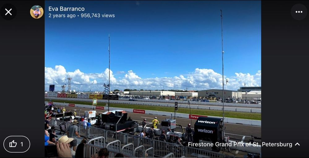 Caption: @EvaBar's Star Photo of Firestone Grand Prix of St. Petersburg uploaded onto Google Maps on 2020-10-25 and showing star views of 956,743 as at 2023-09-28