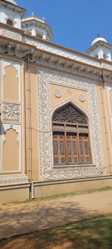 Windows to the durbar hall done with the stucco work