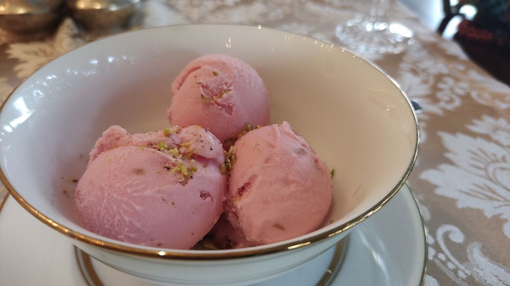 Indian Inspired Rose Flavor Ice-Cream