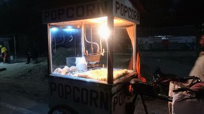 A charming popcorn stall