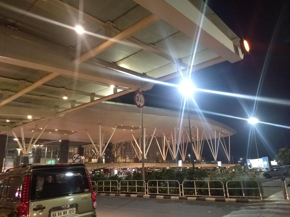 outside structural view of BLR airport