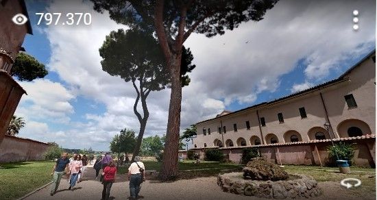 Caption: @AT_Rome's Star 360 Sphere of Giardino degli Aranci uploaded onto Google Maps on 2017-05-07 and showing star views of 797,370 as at 2024-01-28