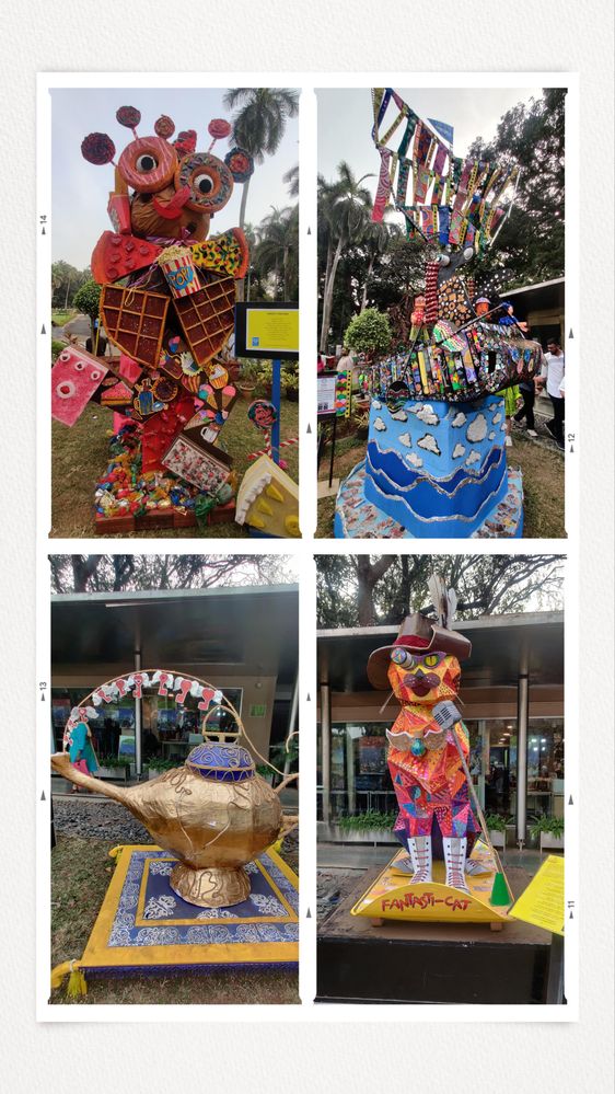 A Collage of arts and sculpture at KGAF, photo by LG @NandKK
