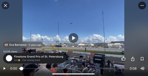 Caption: @EvaBar's Star Video of Firestone Grand Prix of St. Petersburg uploaded onto Google Maps on 2020-11-13 and showing star views of 14,516 as at 2024-01-31