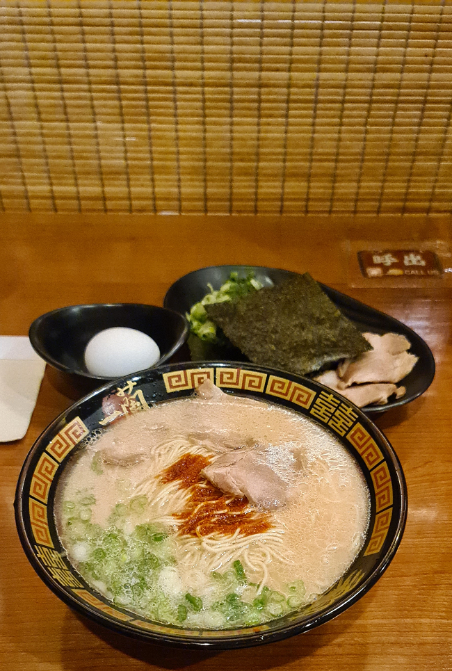 Caption : A photo of Classic Tonkotsu Ramen with additional toppings in Ichiran Ramen NY Times Square. (Local Guide @Velvel)