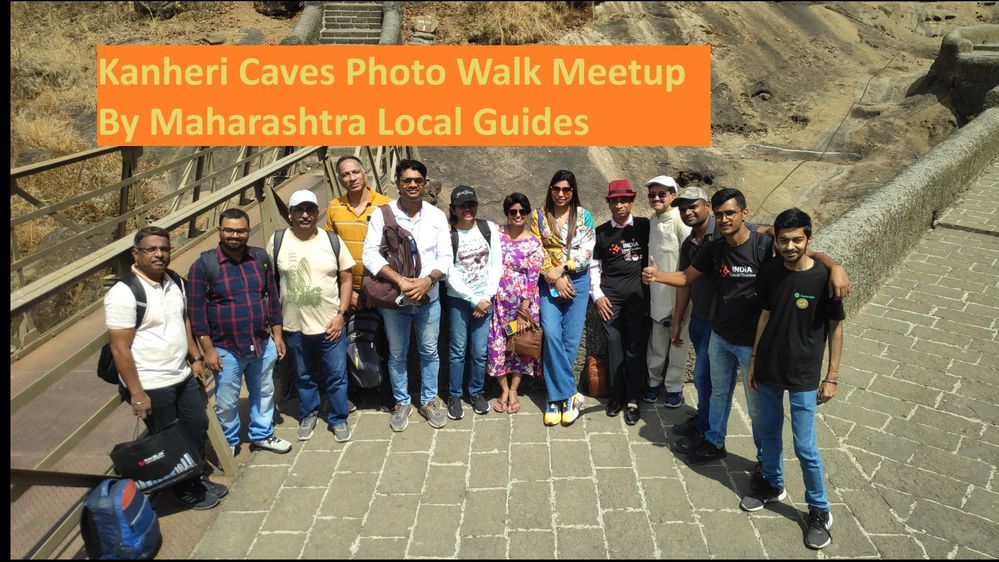 Local Guides at Kanheri Caves gathered for meetup