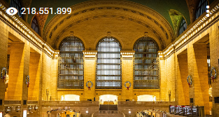 @SvenJacobs's Star Photo of Grand Central Terminal uploaded onto Google Maps on 2022-01-05 and showing star views of 218,551,899 as at 2024-03-12