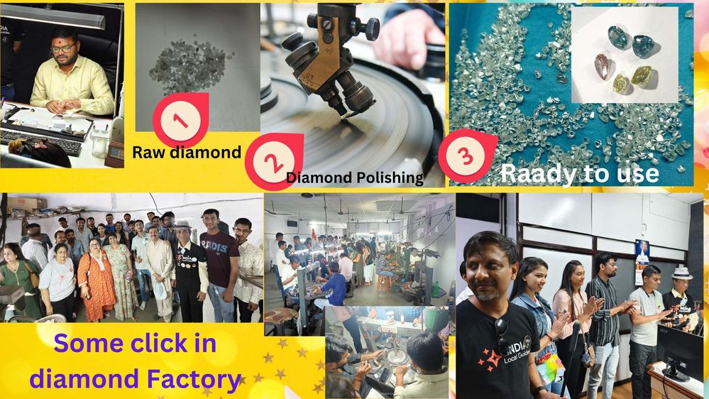 Process , tools and pics at diamond factory