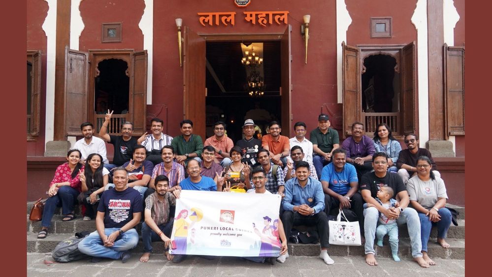 #1 A picture of all the Local Guides from Pune and Mumbai who attended the meet-up at Lal Mahal,Pune.
