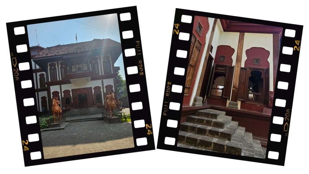 #2 A picture of the front and side view of the Lal Mahal.