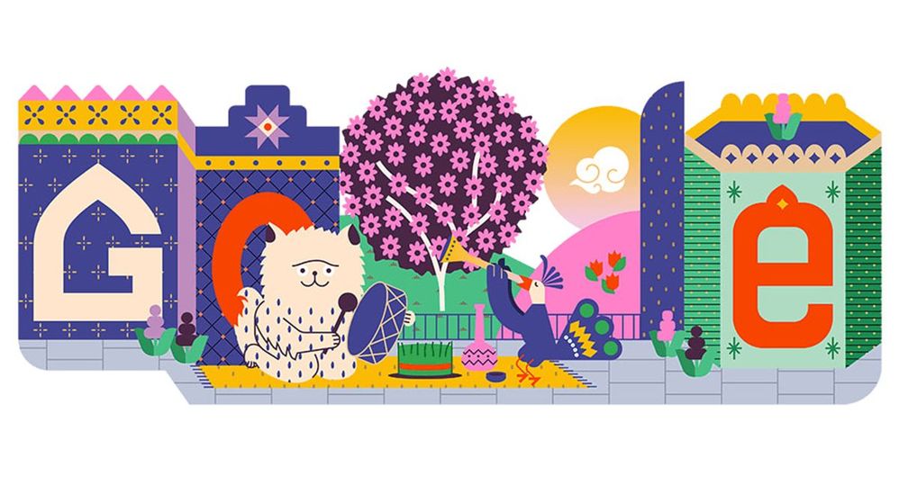 Google Doodle for Nowruz 2024, Artwork by Pendar Yousefi (More on https://doodles.google/doodle/nowruz-2024)