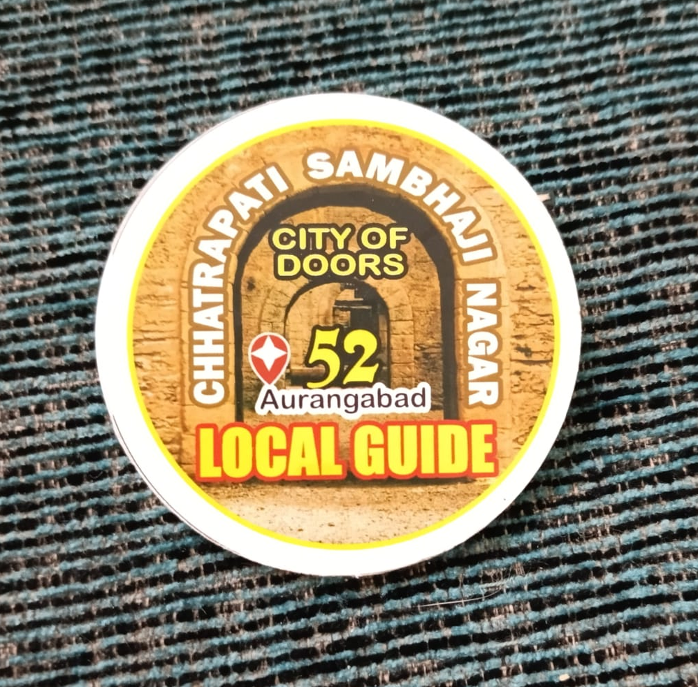 Badge of the local guides of SambhajiNagar in India designed and shared by local guide Raj Tayade