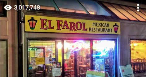 Caption: @Rednewt74's Star Photo of El Farol Mexican Restaurant uploaded onto Google Maps on 2018-02-15 and showing star views of 3,017,748 as at 2024-04-28