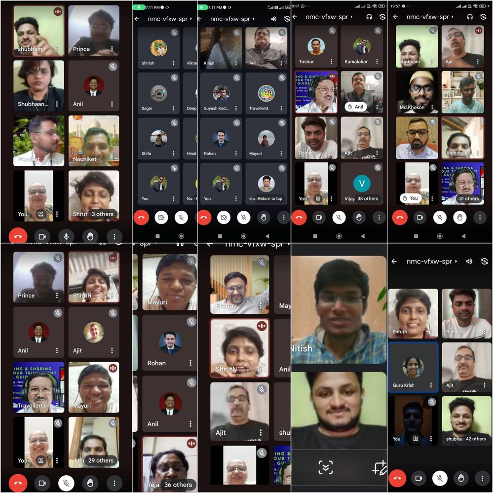 #3  In these couple of screenshots we see the happy faces of virtual attendees.Total more than 46+ Nos. Of LG connected for these meetup