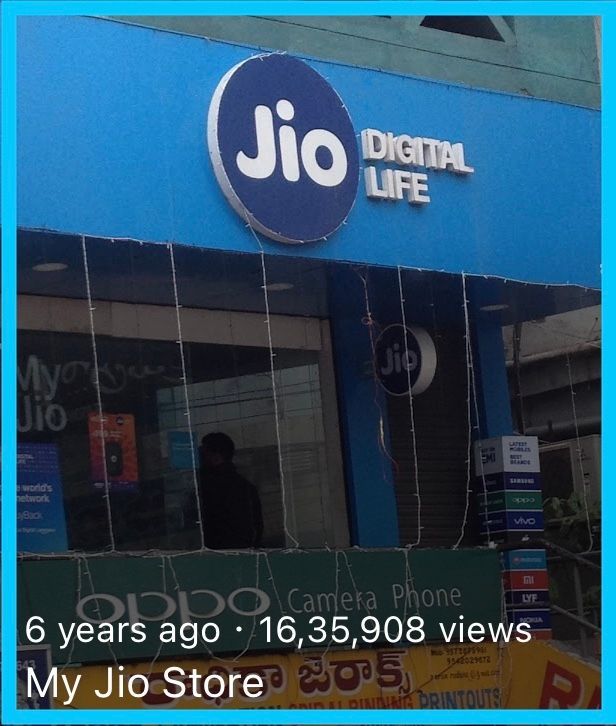 Caption: @PrasadVR's Star Photo of Jio Digital uploaded onto Google Maps on 2017-11-15 and showing star views of 1,635,908 as at 2024-03-31