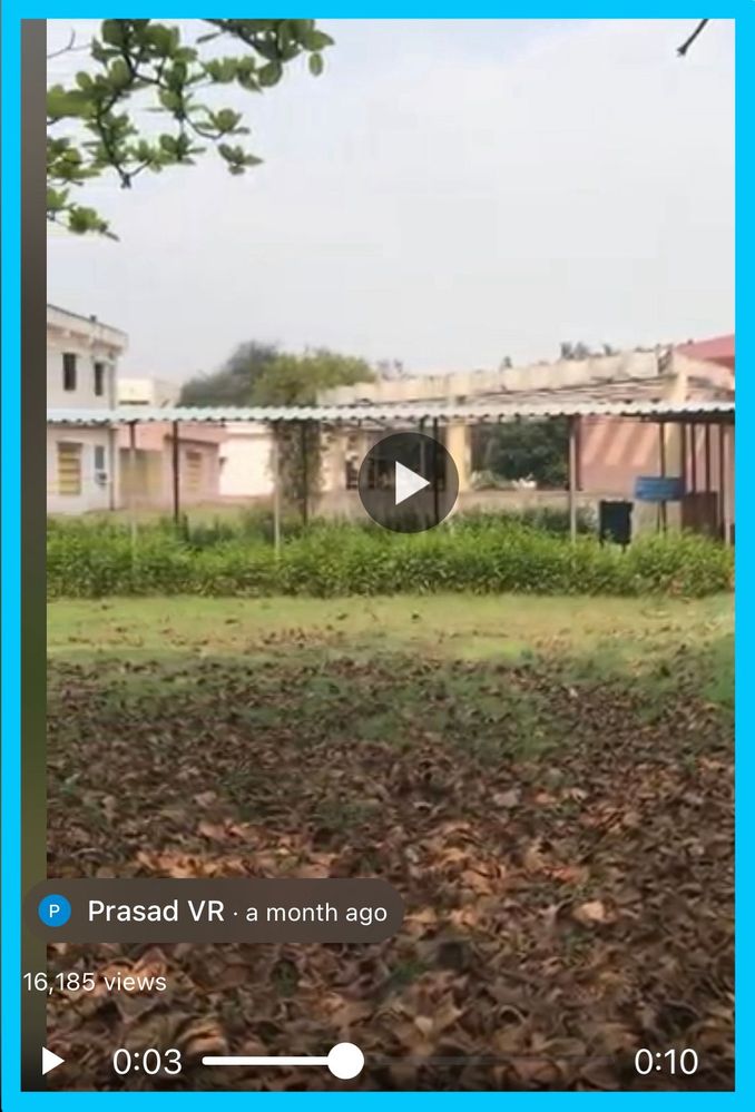Caption: @PrasadVR's Star Video of VSGH Cafeteria uploaded onto Google Maps on 2024-02-15 and showing star views of 16,185 as at 2024-04-30