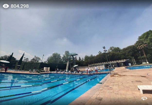 Caption: @LightRich's Star 360 Sphere of Centro Deportivo Chapultepec AC uploaded onto Google Maps on 2017-03-16 and showing star views of 804,298 as at 2024-03-31