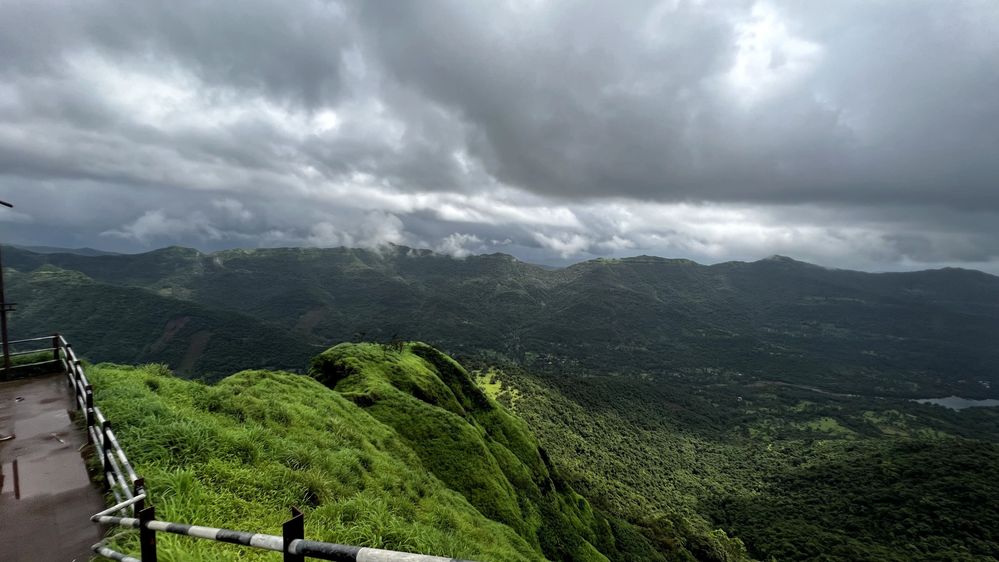 #4 This Phograph depicts a beautiful view of Shirgaon village from top of ghat.