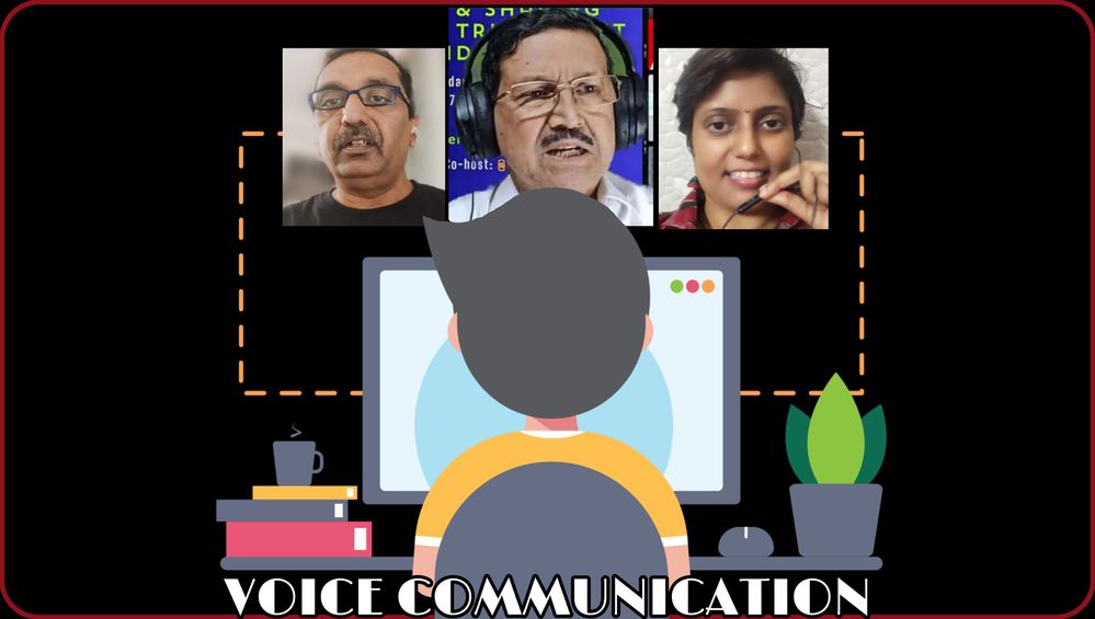 #2  In these banners, we see three of our guests: @travellerG, @ajitthite, and @shrut19. They connect with us via virtual meeting, and vocal communication is the best way for us to gain what they want to tell us and to express their knowledge further.