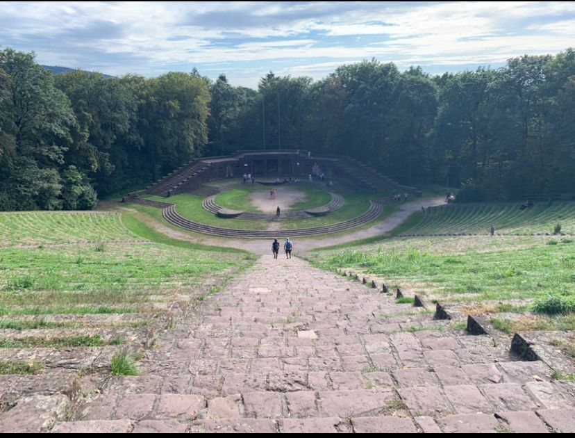 The Thingstätte, an open-air amphitheater nestled in the woods above Heidelberg, holds a dark past as a site of Nazi propaganda events during World War II. Its most infamous guest was Adolf Hitler, who attended several rallies at the venue, leaving a haunting legacy in its history.