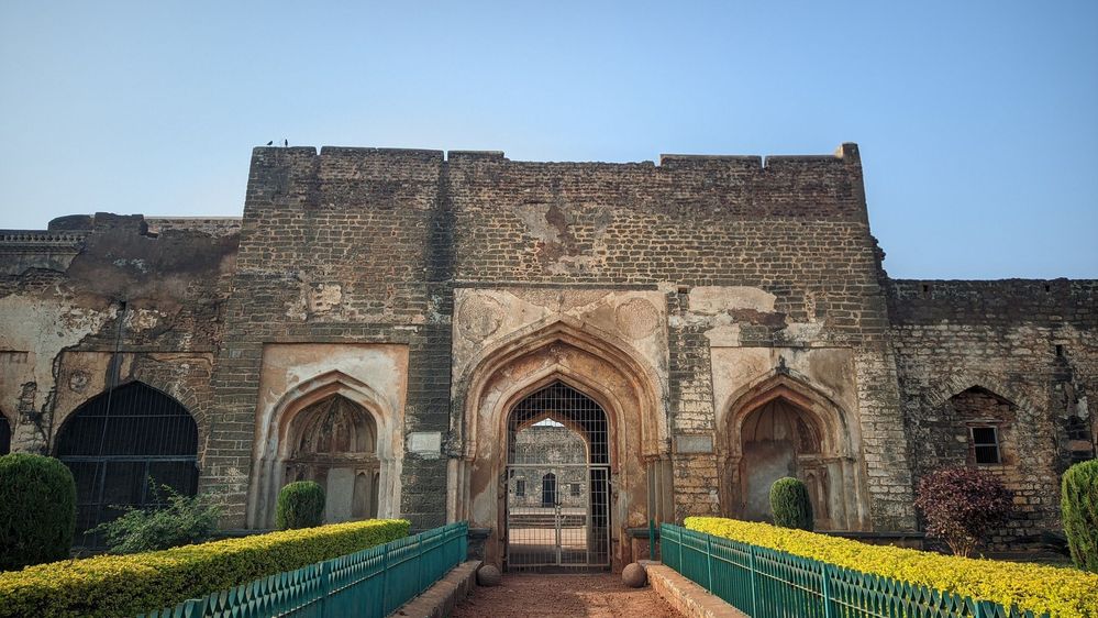 Caption #3: Entry gate of the Rangeen Mahal.