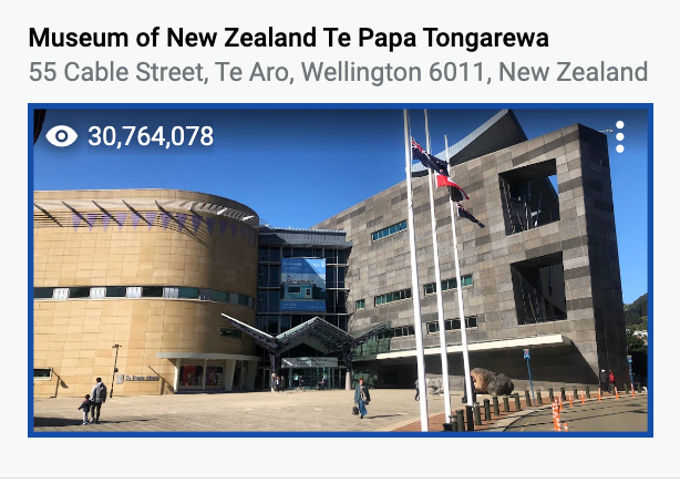 @indahnuria's Star Photo of Museum of New Zealand Te Papa Tongarewa uploaded onto Google Maps on 2022-09-01 and showing star view of 30,764,078 as at 2024-04-28