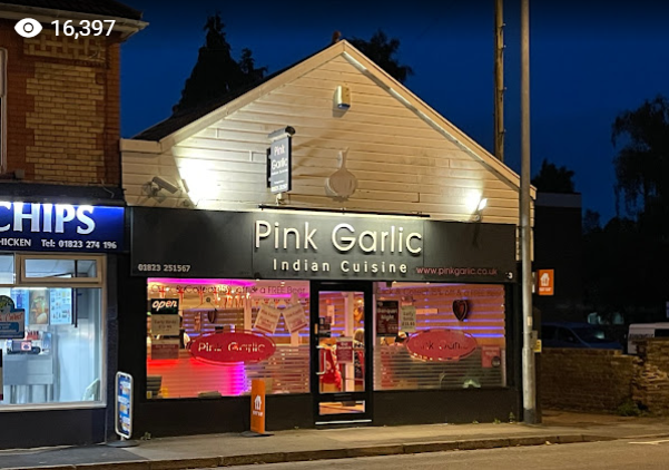 Caption: @nigelfreeney updated image of the Pink Garlick, Taunton taken in October 2023 with a view count of 16,397 on 2024-05-29