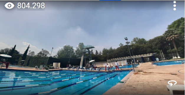 Caption: @LightRich's Star 360 Sphere of Centro Deportivo Chapultepec AC uploaded onto Google Maps on 2017-03-16 and showing star views of 804,298 as at 2024-04-30