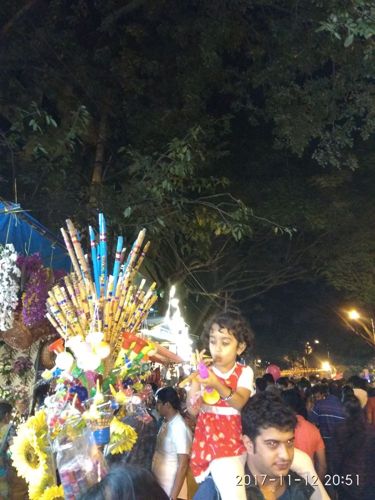 a child enjoying at the festival