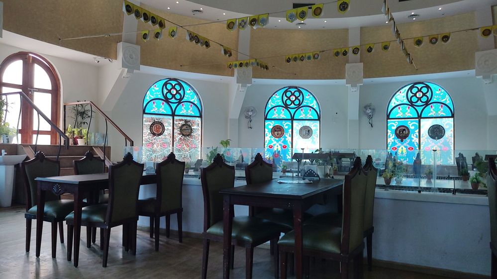 Interiors of the restaurant which has affordable multi cuisine dishes!!