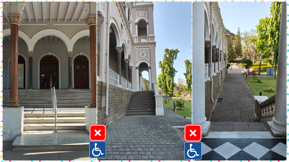 #5 Caption : This images shows that Place is not Accessible Due to Steps