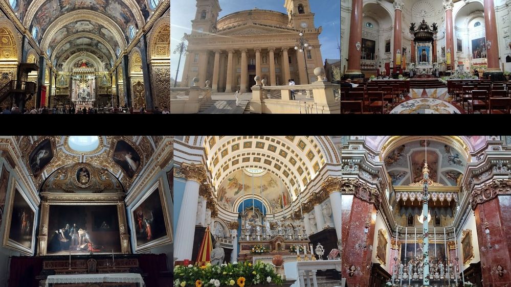 Igrejas de Malta com toda suas riquezas e explendor