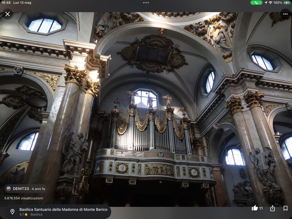 @DENIT33 Star photo of “Basilica Santuario della Madonna di Monte Berico” uploaded onto Google Maps on 2019-12-09 and showing Star Views of 5.876.554, as at 2024-05-13