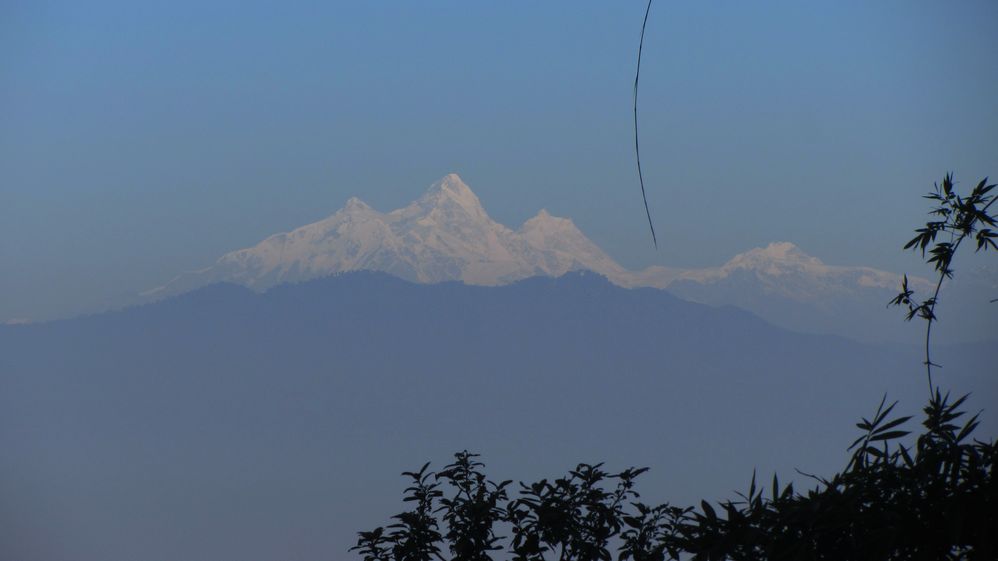 Himalayan range at horizon