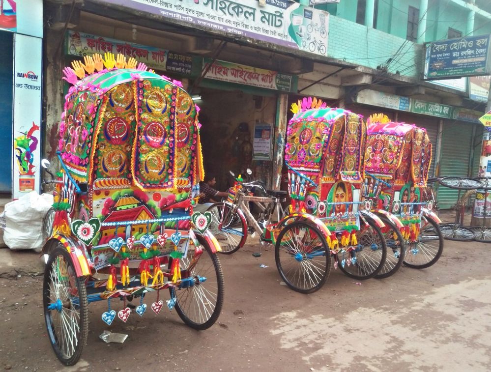 Rickshaw shop photography from cumilla.