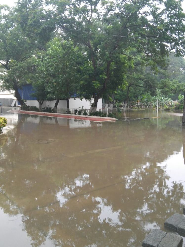 Water logging due to poor drainage