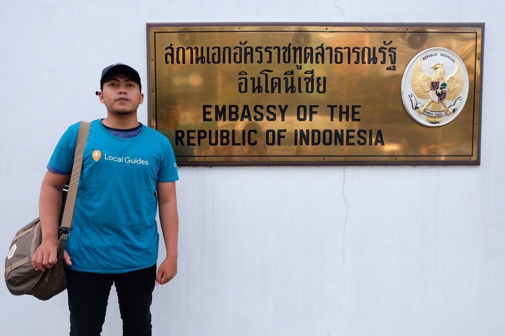 In front of Indonesian Embassy in Thailand