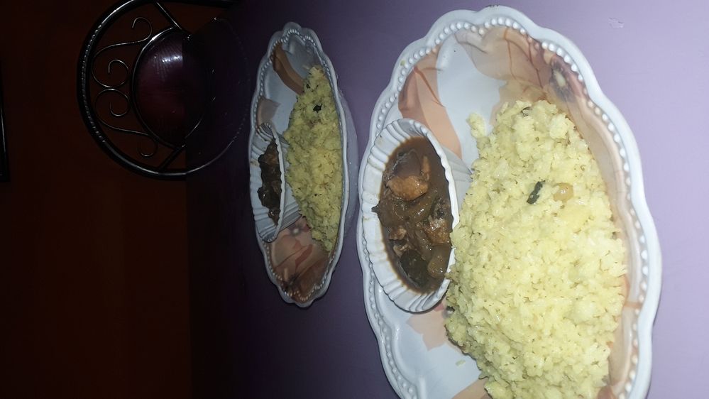 Bengali food polau and chicken
