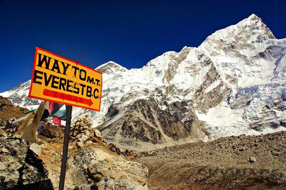 Photo caption: Everest Base Camp in Nepal by Joe Ward