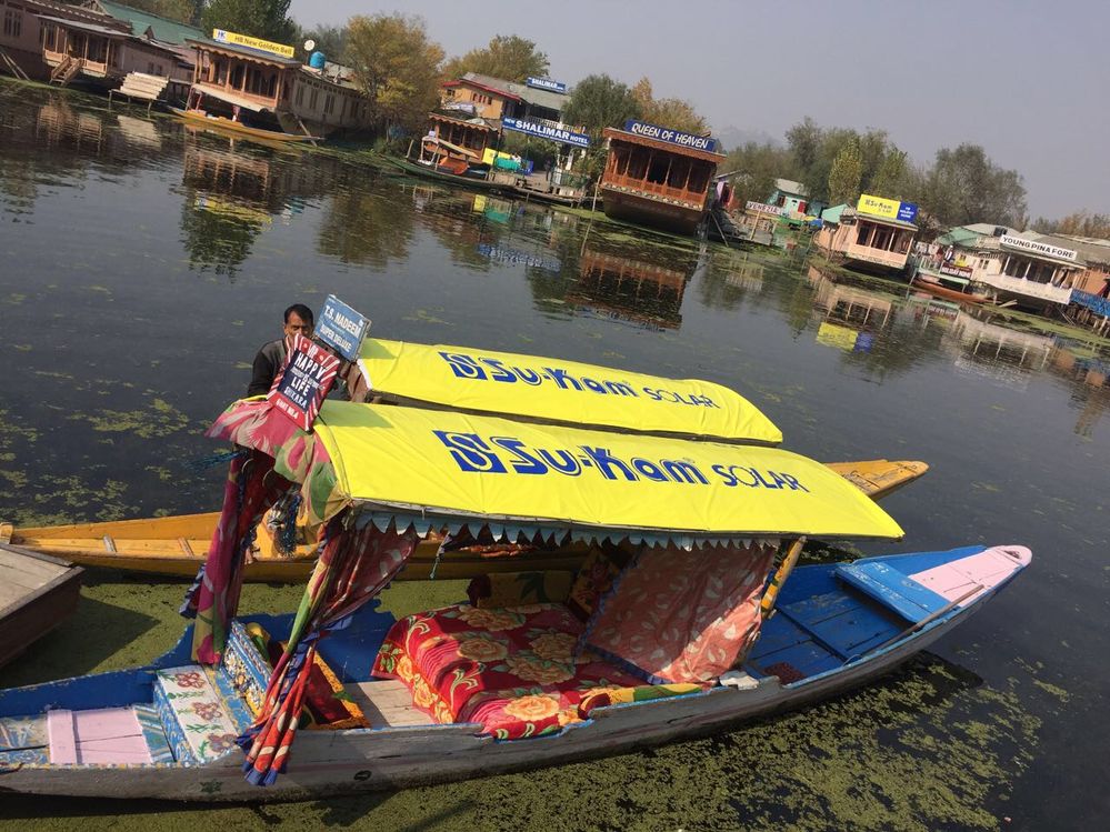 Dal Lake Kashmir in India is a beautiful place to visit