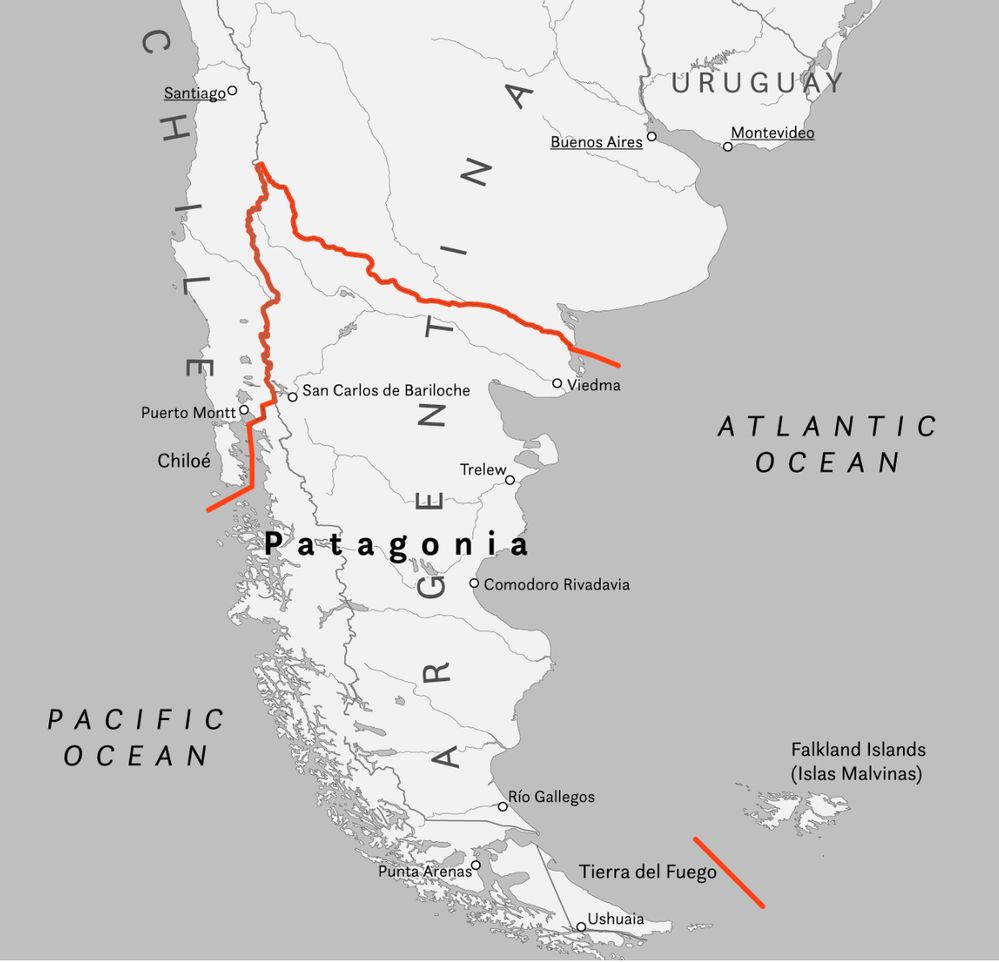 Map of Patagonia. Image: wikipedia.com