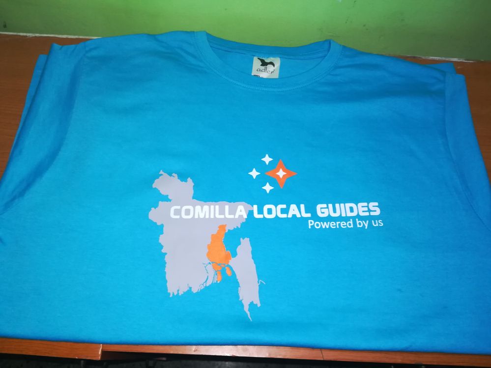 New T - shirt with the new logo.  Logo with Bangladesh Maps and  Mark for Comilla division.