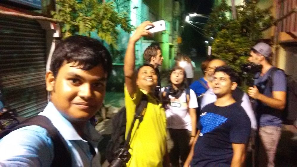 Team Kolkata exploring Durga Puja