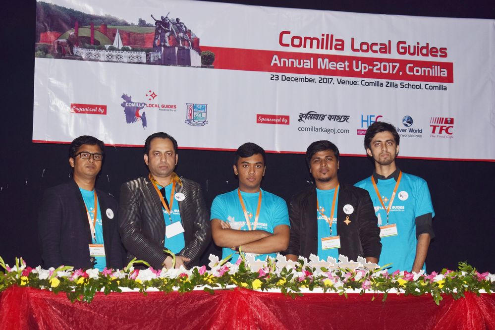 Comilla Local Guides Team with Moderators from Chittagong (Hossain Jaber)and Jamalpur(Shahed Sultan)