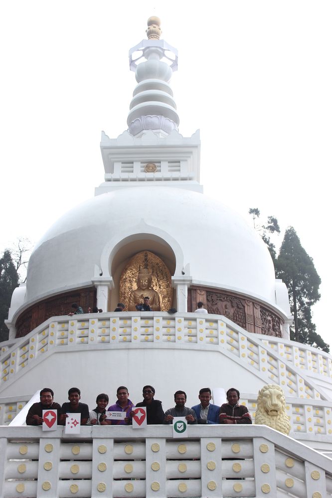 At Peace Pagoda, Darjeeling, SALUM.
