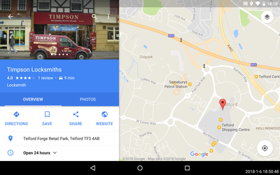 The incorrect location of Timpson