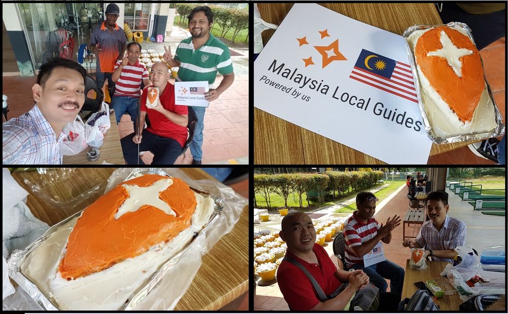 See our self-made Local Guides cake for snack!
