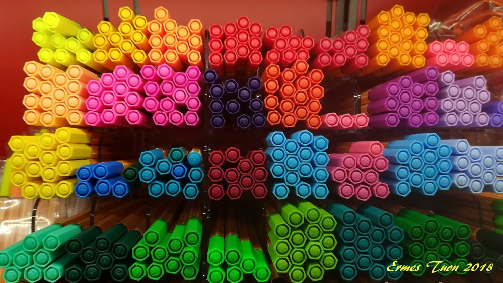 Stationery shop  - Coloured pens
