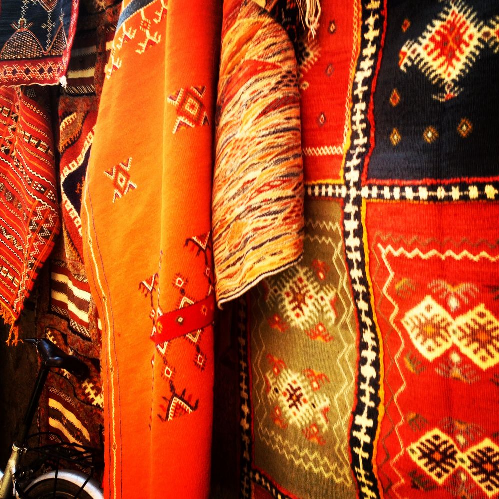 Handmade carpets, Rabat, Morocco